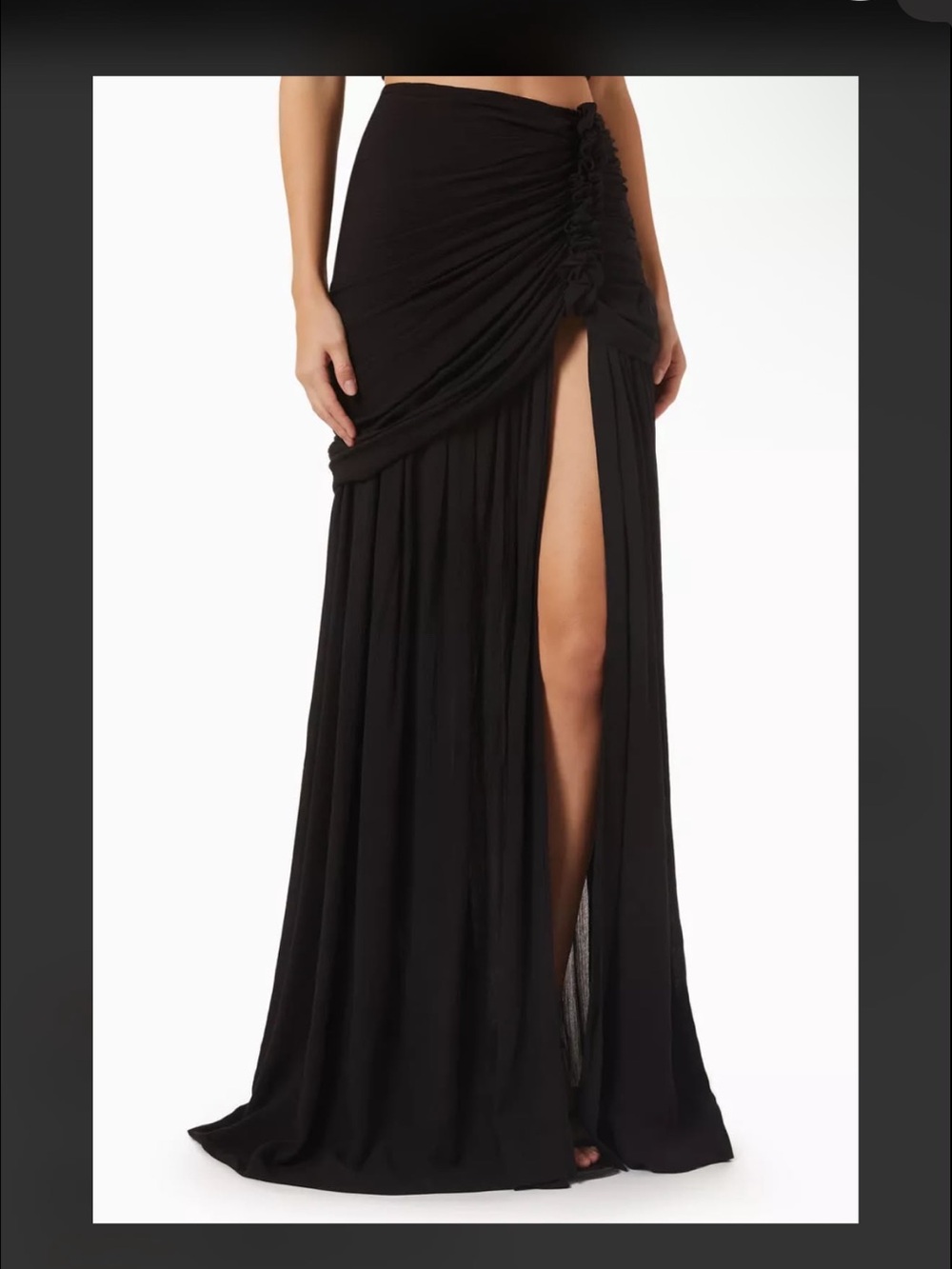 just bee queen blanca midi skirt